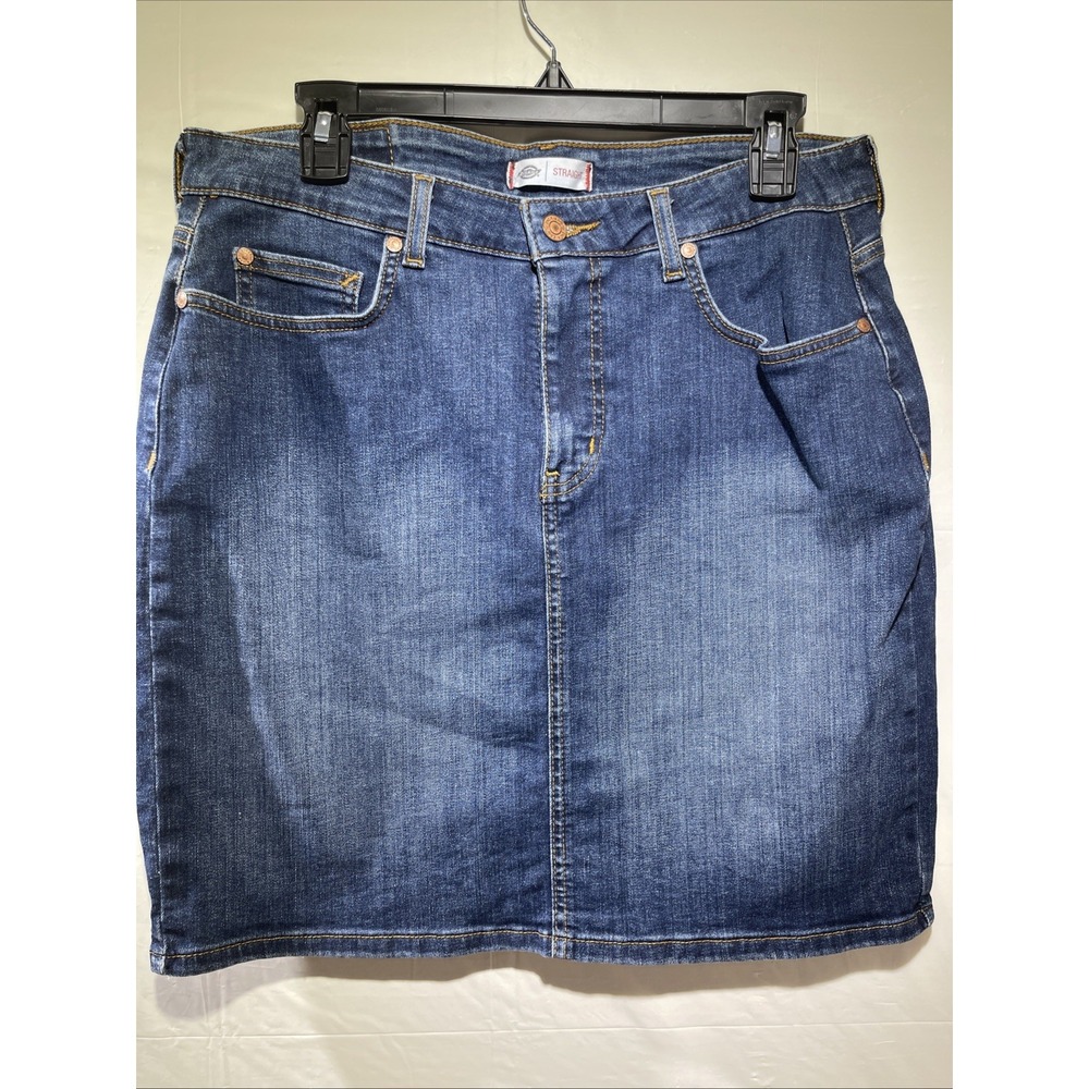 Dickies Women's‎ Blue Denim Straight Skirt